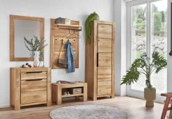 Garderobenpaneel  JURIA 80 x 120 cm Eiche massiv