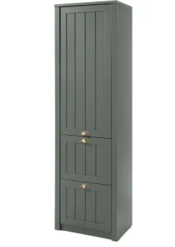 Garderobenschrank ASCOT 60 x 204 cm grün/goldfarbig