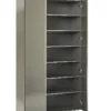 Garderobenschrank GALAVERNA 83 x 187 cm grau Hochglanz/Artisan-Eiche-Dekor