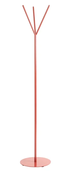 Garderobenständer 35 x 173 cm rot