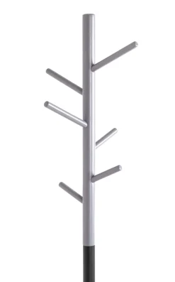 Garderobenständer 36 x 170 cm schwarz/grau