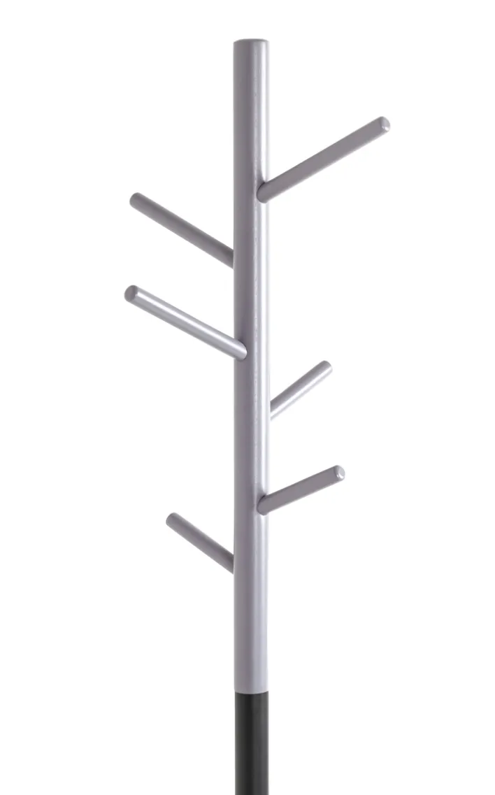 Garderobenständer 36 x 170 cm schwarz/grau