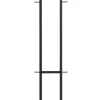 Garderobenständer 42 x 175 cm schwarz/chromfarbig