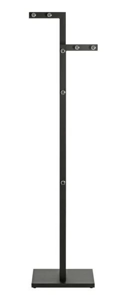 Garderobenständer 42 x 175 cm schwarz/chromfarbig