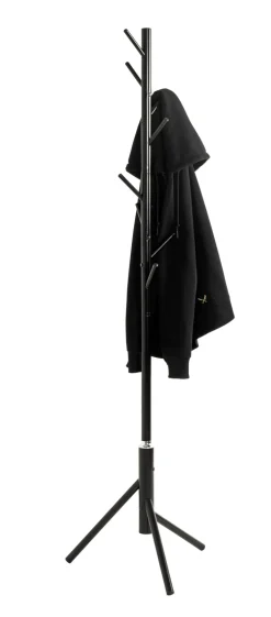 Garderobenständer 48 x 173 cm schwarz