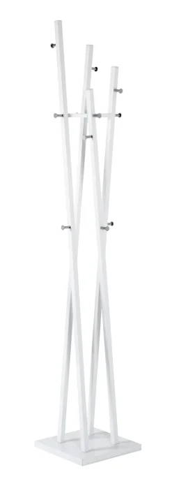 Garderobenständer 35 x 192 cm weiß/chromfarbig