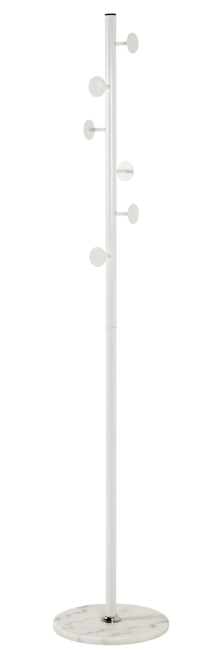 Garderobenständer 35 x 35 cm weiß/braun