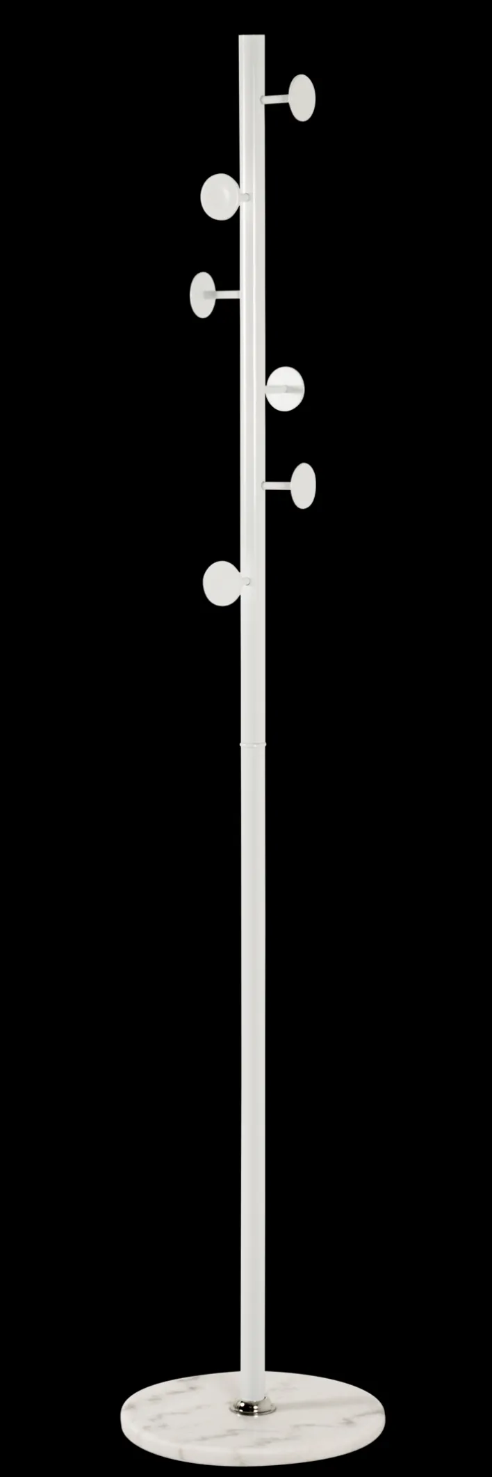 Garderobenständer 35 x 35 cm weiß/braun