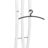 Garderobenständer BENNO 35 x 180 x 35 cm Chrom weiß