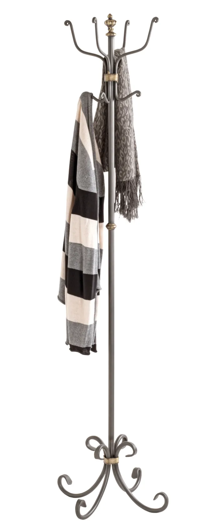 Garderobenständer OPERA 180 x 46 cm Stahl anthrazit/silber