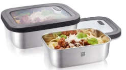 GEFU Frischhaltedosen-Set PROVIDO 2-teilig Edelstahl