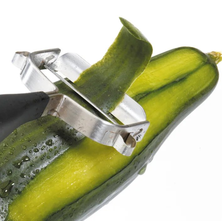 GEFU Sparschäler UNIVERSALE schwarz/silberfarbig