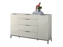 Gestell zu Kommode SANTORIN 180 x 13 x 38 cm schwarz