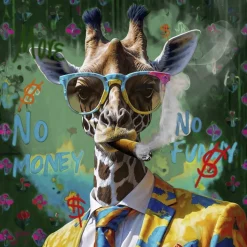 Glas Wandbild 50 x 50 x 1,3 cm Mehrfarbig