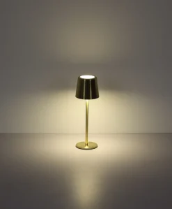 GLOBO Akku LED Tischlampe VANCOUVER goldfarbig