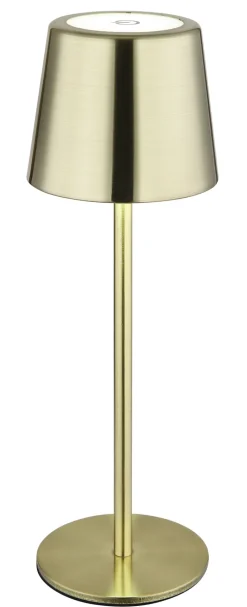 GLOBO Akku LED Tischlampe VANCOUVER goldfarbig