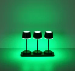 GLOBO Akku LED Tischleuchte DAWSON, Kunststoff/Metall, 30 x 21,6 x 8,5 cm Schwarz