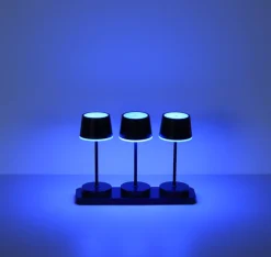 GLOBO Akku LED Tischleuchte DAWSON, Kunststoff/Metall, 30 x 21,6 x 8,5 cm Schwarz