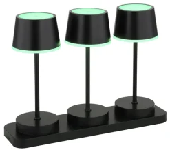 GLOBO Akku LED Tischleuchte DAWSON, Kunststoff/Metall, 30 x 21,6 x 8,5 cm Schwarz