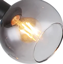 GLOBO Bogenlampe SEYMOUR 5-flg schwarz