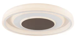 GLOBO CCT LED Deckenlampe GOFFI 69 cm weiß/braun