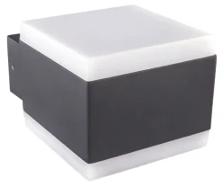 GLOBO LED Außenwandleuchte SLICE 11x9 cm anthrazit