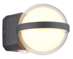 GLOBO LED Außenwandleuchte ILLI 10 cm anthrazit