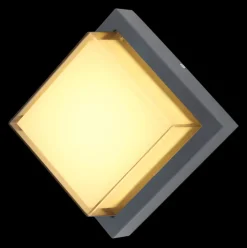 GLOBO LED Außenwandleuchte JALLA II 16x16 cm anthrazit