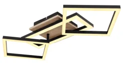 GLOBO LED Deckenlampe BOSSY 70 x 31 cm Holzoptik
