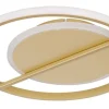 GLOBO LED Deckenlampe REBALL 37 cm goldfarbig