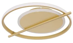 GLOBO LED Deckenlampe REBALL 37 cm goldfarbig