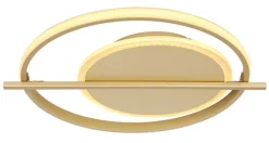 GLOBO LED Deckenlampe REBALL 37 cm goldfarbig