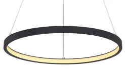 GLOBO LED Pendellampe RALPH 38,5 cm schwarz