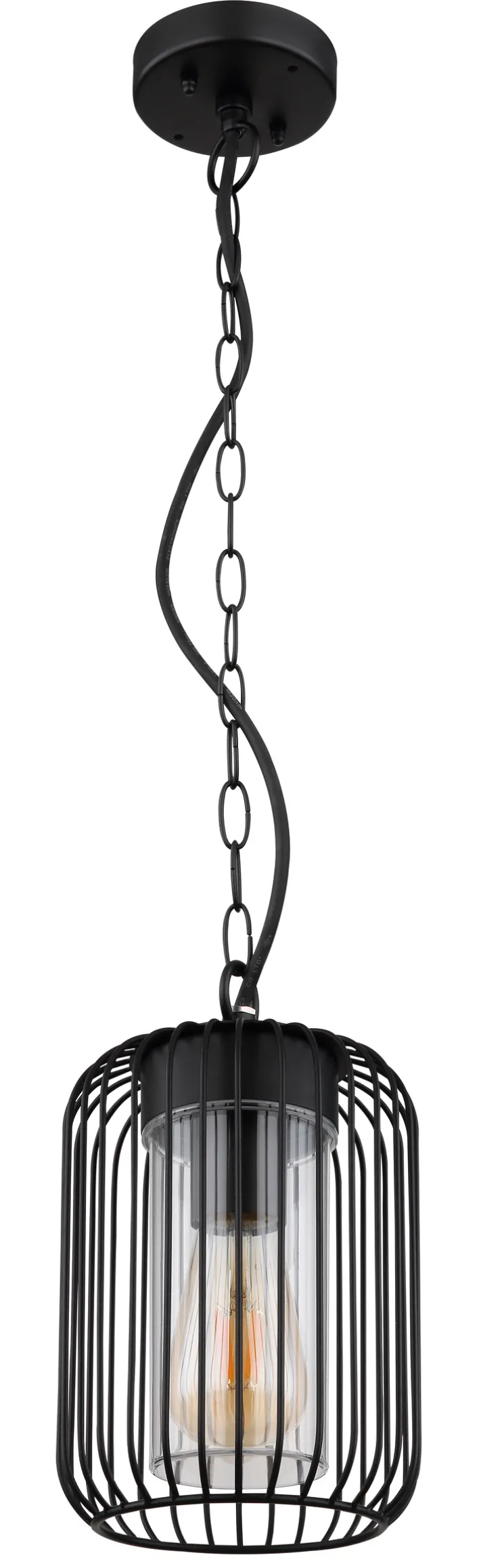 GLOBO LED Retrofit Außenhängeleuchte NINA schwarz