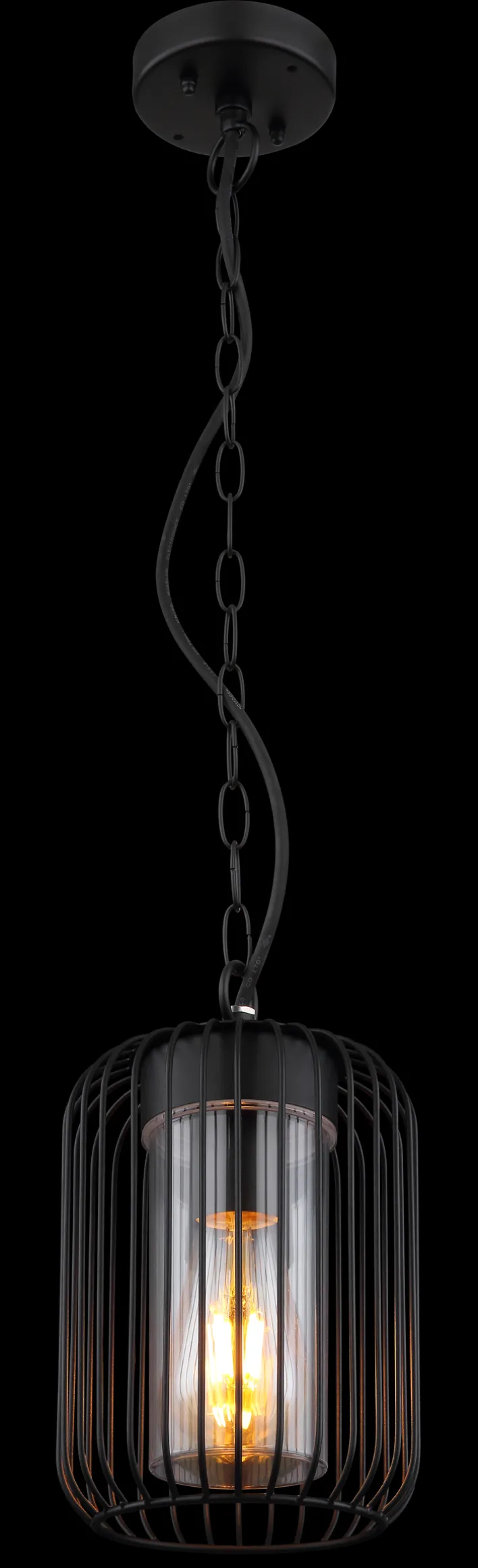 GLOBO LED Retrofit Außenhängeleuchte NINA schwarz