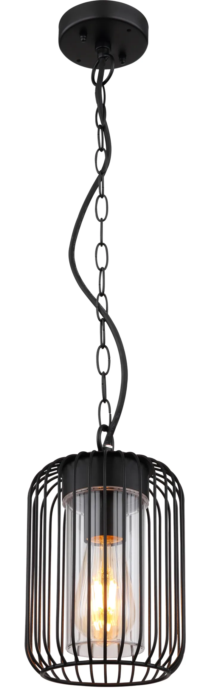 GLOBO LED Retrofit Außenhängeleuchte NINA schwarz