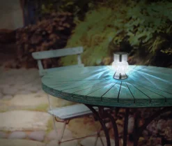 GLOBO LED Solarlampe Gartenspieß SIMON 2er Set silberfarbig