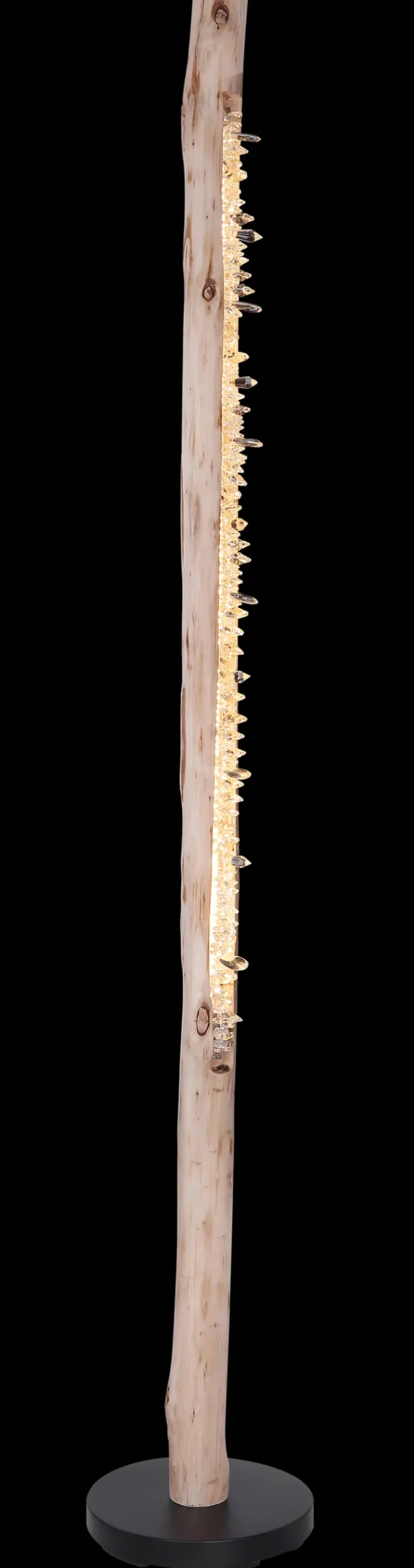 GLOBO LED Stehlampe FELICITAS 151 cm schwarz /Holz