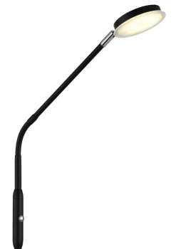 GLOBO LED Stehlampe SILVIO, Metall/Kunststoff, 173 x 52 cm Schwarz/Weiß