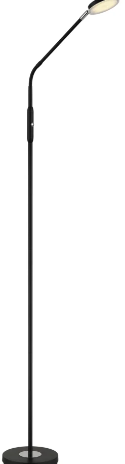 GLOBO LED Stehlampe SILVIO, Metall/Kunststoff, 173 x 52 cm Schwarz/Weiß