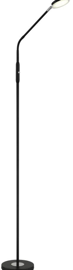 GLOBO LED Stehlampe SILVIO, Metall/Kunststoff, 173 x 52 cm Schwarz/Weiß