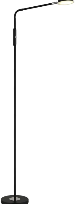 GLOBO LED Stehlampe SILVIO, Metall/Kunststoff, 173 x 52 cm Schwarz/Weiß