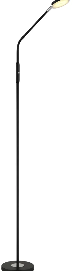 GLOBO LED Stehlampe SILVIO, Metall/Kunststoff, 173 x 52 cm Schwarz/Weiß