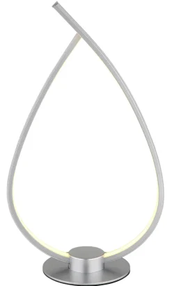 GLOBO LED Tischlampe PASCAL 37 cm silberfarbig