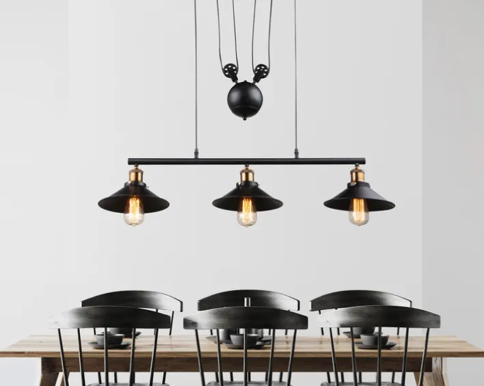 GLOBO Retrofit Balkenpendel LENIUS 3-flg messingfarbig