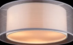 GLOBO Retrofit Deckenlampe THEO 40 cm grau