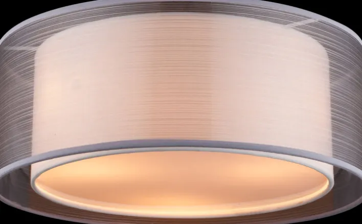 GLOBO Retrofit Deckenlampe THEO 40 cm grau