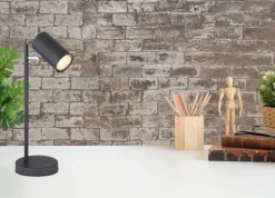 GLOBO Retrofit LED Tisch Leselampe ROBBI schwarz