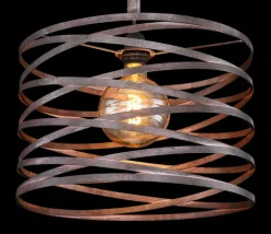 GLOBO Retrofit Pendelleuchte MARCO 40 cm rostfarbig