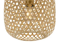 GLOBO Retrofit Pendelleuchte MIRENA 23 cm Bambus